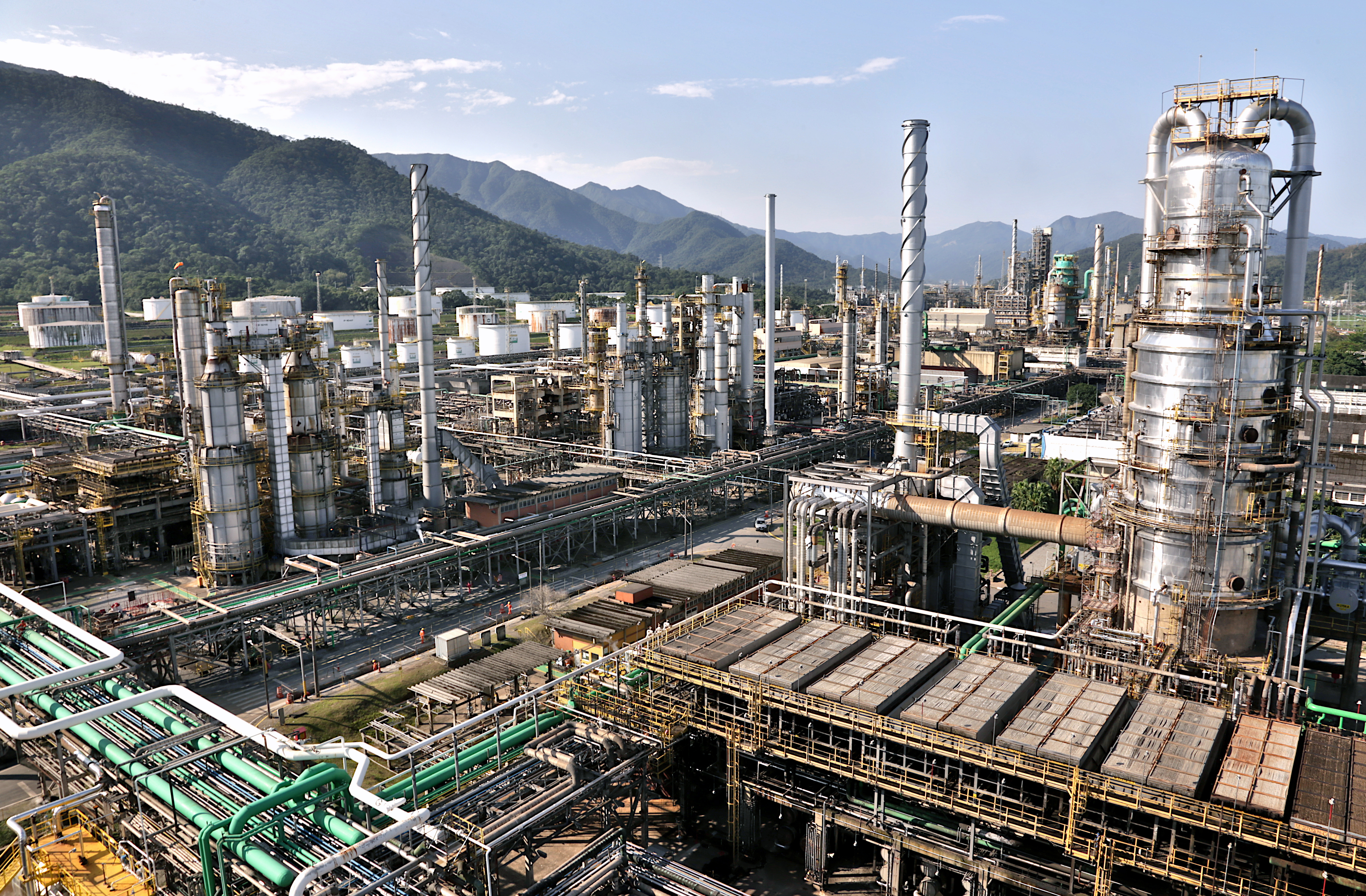 Planta industrial da RPBC em Cubatão (SP)